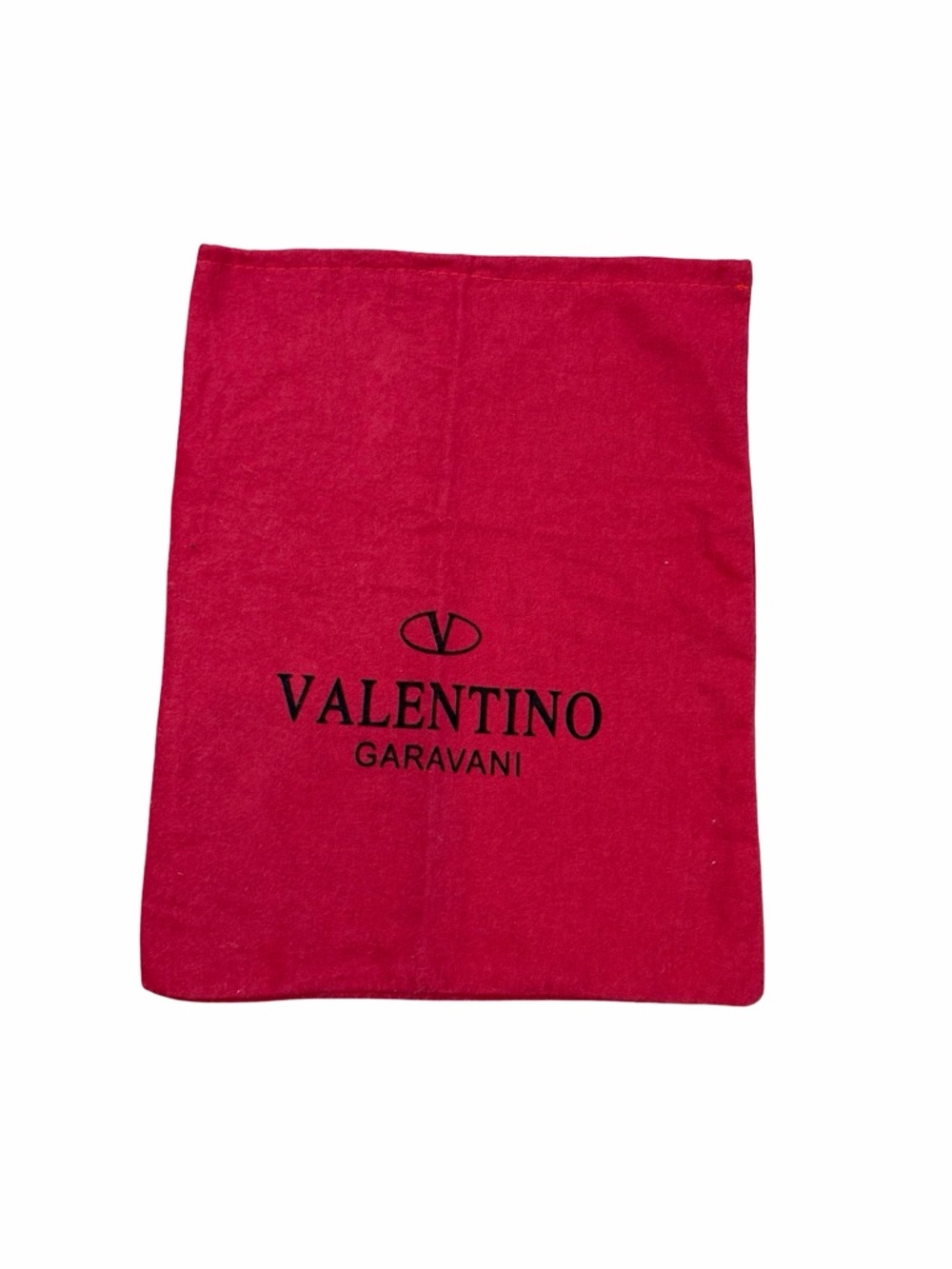 Valentino Garavani Red Dust Bag with Black Logo